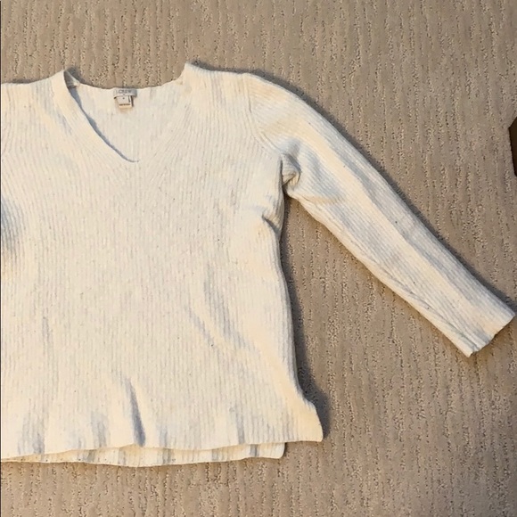 White JCrew sweater - Picture 3 of 3